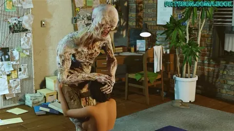 Jill Valentine Chose to pleasure a Palehead zombie and then became its concubine