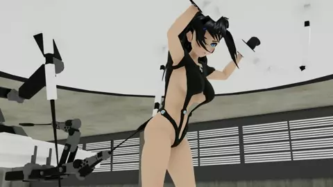 Hibiki Saiba in Perils of the Underworld Episode 3 Punching and Spanking mmd 4K