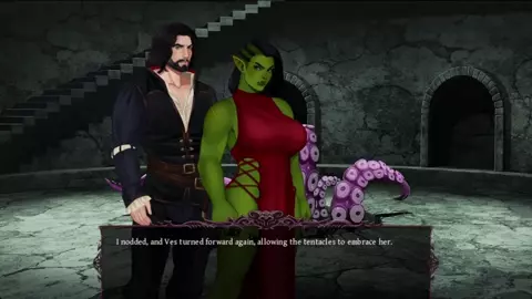 Parasite Black: Ves - Tentacle Room Scene