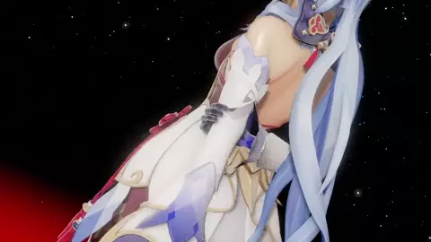 【MMD Genshin】 Ganyu Helltaker's Nomination Unlocked Hip-Shaking Dance
