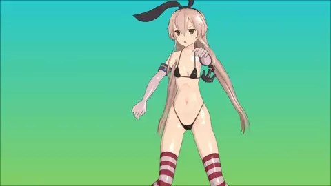 Shimakaze - Marine Bloomin [MMD R15] SimpleMMD