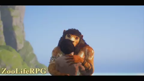 [Wild Life] Two lions and a caucasian guy