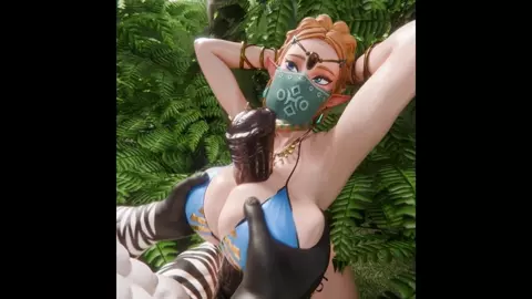 Zebra Zelda Titfuck [Rekin3D]