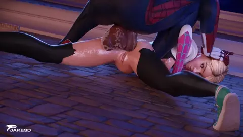 Spidey Destroys Gwen Stacy's Tight Ass in Deep Pronebone