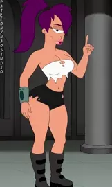 Turanga Leela (Futurama) Short BJ
