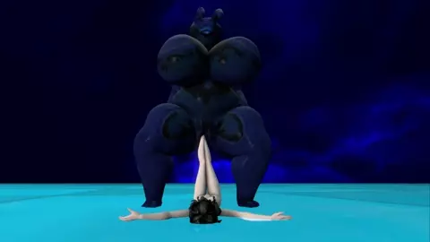 Pure Cerulean Slug Alien Dominates Butt Slut