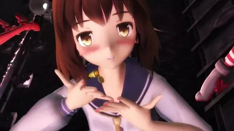 Yukikaze, Shimakaze & Amatsukaze - SNOBBISM [MMD R18] Dare Demonai