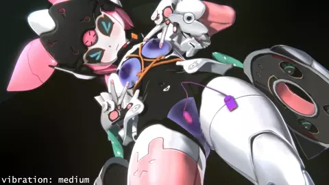 [pubic hair and darker lewd areas] Aria (Robot) - 前後腰振りBass Knight