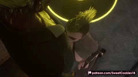 Punk Stripper Sucks Cock Then Gets Creampied in Club