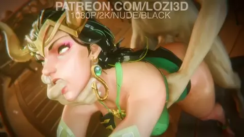 Lady Loki taking backshots [LOZI3D]