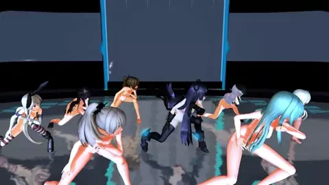 Shimakaze & Fleet Girls - Panda Hero [MMD R18] Kokoiti