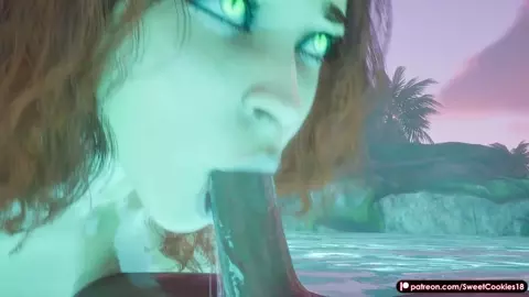 Elf Girl Sucks Cock, Gets Licked and Fucked Hard with Cum on Face & Body
