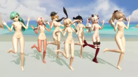 Shimakaze & Fleet Girls - Orange Sapphire [MMD R18] Ototo