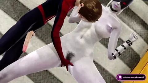 Spider-Man Uses Hand and Dildo on Masked Slut Then Facefucks and Web Cums on Her