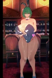 Bunny Yuuka Just Dances (So Much Boob Bounce)