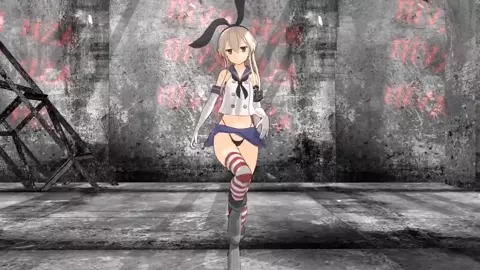 Shimakaze - Pink Cat [MMD] Segall