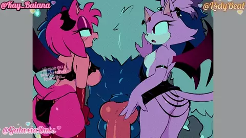 Amy e Blaze satisfazendo o Loboriço!