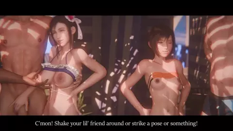 Aerith & Cloud [NO WM][Gyaru][4K60FPS]
