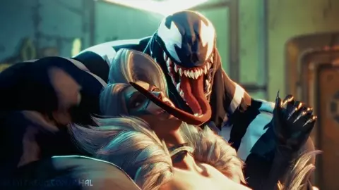 [Venom x Black Cat] Futa version