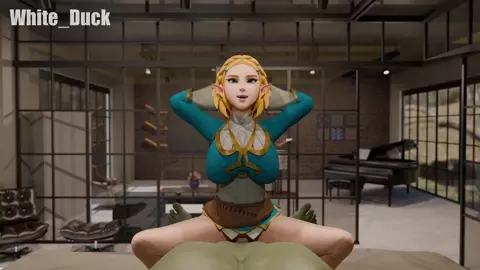 Zelda [The Legend of Zelda] loves jumping on everything!