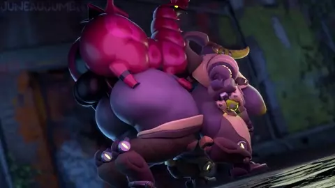Fat-Assed Scolipede Fucks Orisa