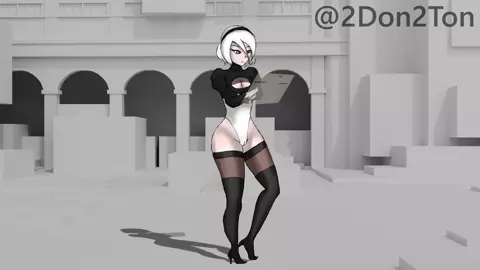2B Cuntbusting Wedgie Cartoon _by Dondon Tonton