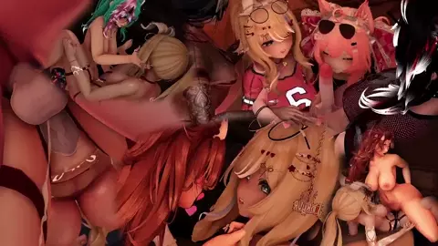 [JinkyVR] SLUT goes to a BEACH ORGY and ends up CUMMING EVERYWHERE