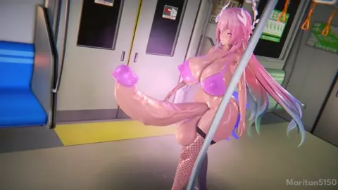 [HSR] Futanari Cyrene walking out in public