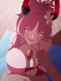 Kyougoku Satsuki tit fuck