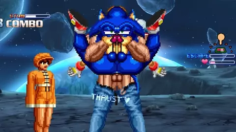 MUGEN: Sonic gets trapped and full nelsoned by Brian JMAX
