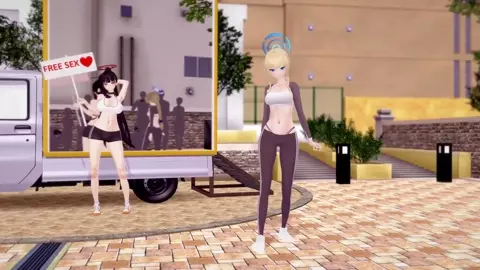 Blue Archive - Rio & Toki ntr magic mirror truck - Lemonade