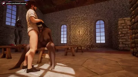 Nun Gets Licked and Fucked in Church - Cum on Tits & Creampie