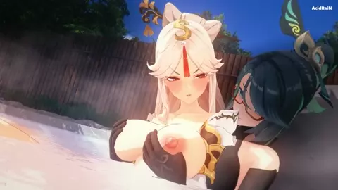 Ningguang x Futa Xianyun having fun (GI)