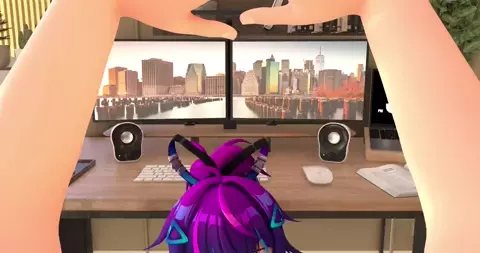 [4K] Melody give you some support from under the desk