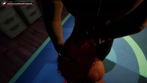 Detective Forces Busty Redhead to Take Every Inch